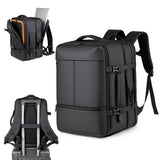 Large-Capacity Multi-Pocket Casual Backpack Business Travel Laptop Bag Lightweight Expandable Commuting Travel Storage Bag for Boarding and Going Out