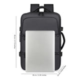 Men's Backpack for Business Trips, Large Capacity, Expandable, Multifunctional Vacuum Compression Travel Backpack for Men
