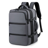 Men's Backpack for Business Trips, Large Capacity, Expandable, Multifunctional Vacuum Compression Travel Backpack for Men