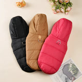 ZINZ Warm Fleece Dog Coat Hoodie For Small Medium Dogs Winter Puppy Clothes Jacket With D-ring Thick Cozy Pug Dachshund Parka Costume