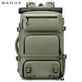 BANGE Expandable Men's Backpack Waterproof 17.3 in Laptop Backpack Man Large Capacity Hiking Travel Bag Male Backpacks for Men