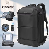 Tigernu Expandable Vacuum Compression 27L-37L Hiking Travel Laptop Backpack For 17inch Storage Pack Luggage With USB Port