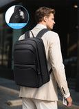 FENRUIEN men's commuter work backpack 15.6-inch laptop backpack expandable thickness lightweight travel backpack