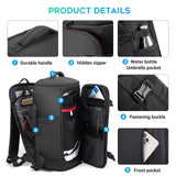 BANGE Multi New Men Backpack Sports Travel Business Large Capacity Dry and Wet Separation Outdoor Hiking with Shoe Compartments