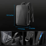 Men's 15.6" Laptop Hard Shell Backpack Waterproof Anti-theft Expandable TSA Lock Gaming Pack Luxury Business Backpack USB Charge