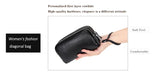 ZinMark Women Long Wallet Genuine Leather 3-Layer Zipper Purse Bag Large Capacity Wristlet Clutch Wallets Phone Bag Money Purses 2026