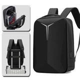 Large Capacity Business Hard Shell Backpack Men's High Sense Casual Waterproof Reflective Laptop Backpack USB Men's Schoolbag