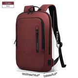 Heroic Knight Thin Male Work Backpack Multifunctional Fashion 15.6 In Laptop Backpack Casual Waterproof Business Travel Daypack