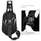 Hard Shell EVA Men's Bag Shoulder Bag Anti-theft Waterproof Male Crossbody Bag Casual Short Trip Chest Pack USB Charging