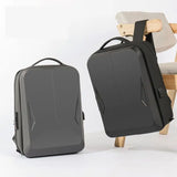Hard shell waterproof compression backpack men's ABS anti-theft e-sports 16 inch laptop bag extended large capacity backpack men