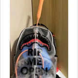 Sporty Transparent Double Shoulder Bag Large Capacity Travel Backpack for Students Casual Travel Bookbag Trendy Brand Bag