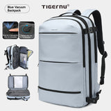 Tigernu Expandable Vacuum Compression 27L-37L Hiking Travel Laptop Backpack For 17inch Storage Pack Luggage With USB Port