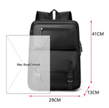 Fashion Man's Backpacks High Quality Waterproof Man's Bags Large Capacity Computer Bag School Bags Solid Color Shoulder Handbags