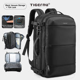 Tigernu Expandable Vacuum Compression 27L-37L Hiking Travel Laptop Backpack For 17inch Storage Pack Luggage With USB Port