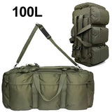 ZINZ 100L Tactical Luggage Duffel Camping Bag Travel Backpack for Men Outdoor Shoulder Large Hiking Tourist Storage Rucksack