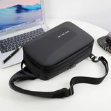 Anti-theft Combination Lock Chest Bag Cycling Crossbody Pack Hard Shell Business Backpack Sports Trip Shoulder Bag USB Interface