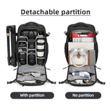 Men travel Professional SLR camera backpack With tripod bracket Detachable into Drone backpack Hiking 16 inch Laptop Backpack