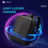 Hard shell waterproof compression backpack men's ABS anti-theft e-sports 16 inch laptop bag extended large capacity backpack men