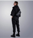 Kingsons 2026 Men's Waterproof Chest Bag 9.7 Inch Tablet Sling Crossbody Business Bag with Concise Design Black