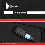 Backpack with Reflective Strips Lock Anti-theft 15.6 inch for Men Waterproof Laptop Backpack 15.6inch