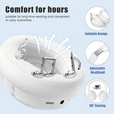 Hseok Bluetooth Headphones Over Ear,BERIBES 65H Playtime and 6 EQ Music Modes Wireless Headphones with Microphone,HiFi Stereo Foldable Lightweight Headset, Deep Bass  (White)