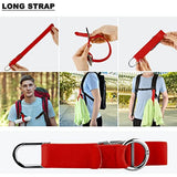 Add A Bag Luggage Strap Jacket Gripper, ZINZ D-Ring Hook Baggage Suitcase Straps Belts Travel Accessories