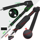 Shoulder Strap 78" Universal Handbag Strap with Ultra-thick Fixed Padded and Dual Balanced Adjustable Buckles Shoulder Crossbody Strap for Briefcase Messenger Bag Laptop bag Luggage