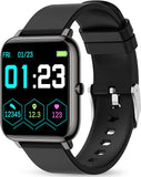ZINMARK Smart Watch, Fitness Tracker with Heart Rate Monitor, Blood Pressure, Blood Oxygen Tracking, 1.4 Inch Touch Screen Smartwatch Fitness Watch for Women Men Compatible with Android iOS