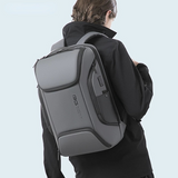 Stylish Everyday Carry Backpacks For Men Waterproof Laptop Backpack 15.6 Inch Grey