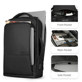 Convertible Backpack with Carry Handles Expandable 39L Carry-on Backpack Waterproof USB Charging Port