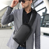 Sling Crossbody Bag for Men Travel Bag Waterproof Short Trip Crossbody Bag USB Charging