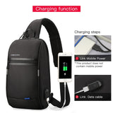 Sling Crossbody Bag Anti theft Crossbody Bag Water Repellent Shoulder Bags 10 inch Ipad Fashion Bags