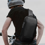 Hard Shell Sling Crossbody Bag Backpack Anti-theft TSA Lock Waterproof Scratch-proof Crossbody Backpack